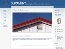 Tablet Screenshot of duravent.ca