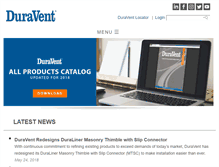 Tablet Screenshot of duravent.com
